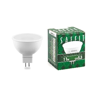 Лампа светодиодная SAFFIT SBMR1611 (55153) 11Вт 230В GU5.3 дневной