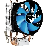Кулер Aerocool Formula Verkho 2 серебристый/синий 90мм алюминий+медь 2000rpm 25db 4-pin 110W 142мм