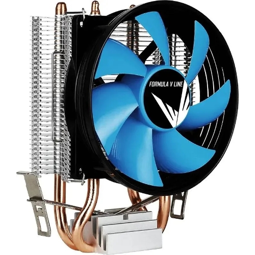 Кулер Aerocool Formula Verkho 2 серебристый/синий 90мм алюминий+медь 2000rpm 25db 4-pin 110W 142мм