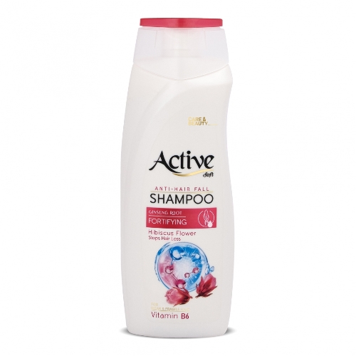 Шампунь Active укрепляющий, защита от выпадения волос CARE & BEAUTY. С корнем женьшеня, цветком гибискуса и витамином B6, 350 мл (512102056)