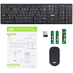 Комплект клавиатура+мышь Acer OKR030 беспроводной, USB, 1200 DPI, чёрный