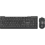 Комплект клавиатура+мышь Defender York C-777 проводной, USB, 1000 DPI, чёрный
