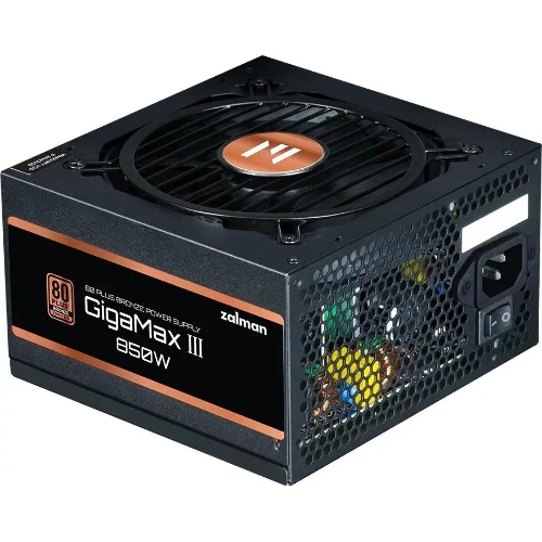 Блок питания Zalman GigaMax III 750W Retail (ZM750-GV3), 750Вт, 80 PLUS Bronze, 120мм, черный