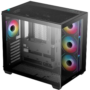 Компьютерный корпус Deepcool CG530 4F черный без БП ATX 2x120мм 2x140мм 2xUSB 2.0 1xUSB 3.0 audio bott PSU