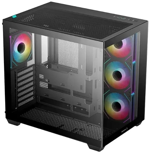Компьютерный корпус Deepcool CG530 4F черный без БП ATX 2x120мм 2x140мм 2xUSB 2.0 1xUSB 3.0 audio bott PSU