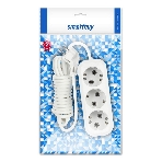 Удлинитель Smartbuy (SBE-16-3-1.5-Z) 3 гнз х 1,5 м (16А/3.5 кВт, ПВС 3х1.0)