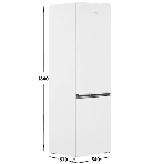 Холодильник Beko B1RCSK312W белый двухкамерный 213/87л морозилка снизу