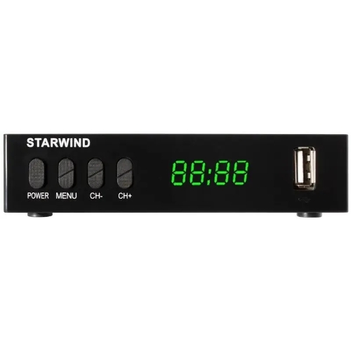 Приставка для цифрового ТВ Starwind CT-220 черный, DVB-T2, DVB-T, DVB-C, HDMI, USB 2.0 х2
