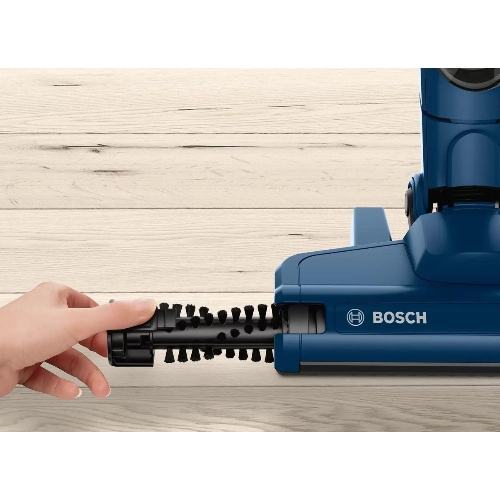 Пылесос вертикальный Bosch BCHF 2MX20 синий, питание от аккумулятора, 150 Вт, уборка сухая, пылесборник 0.4 л