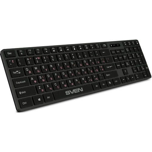 Клавиатура SVEN KB-E5300W беспроводная, радиоканал, чёрный