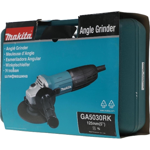Угловая шлифовальная машина Makita GA5030RK 720Вт 11000об/мин рез.шпин.:M14 d=125мм