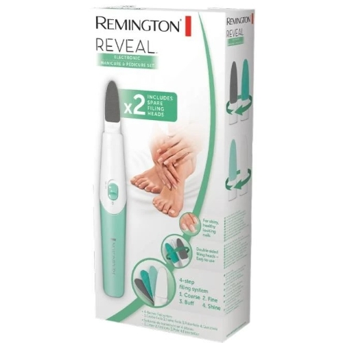 Аппарат для маникюра и педикюра Remington MAN1000, белый/зеленый