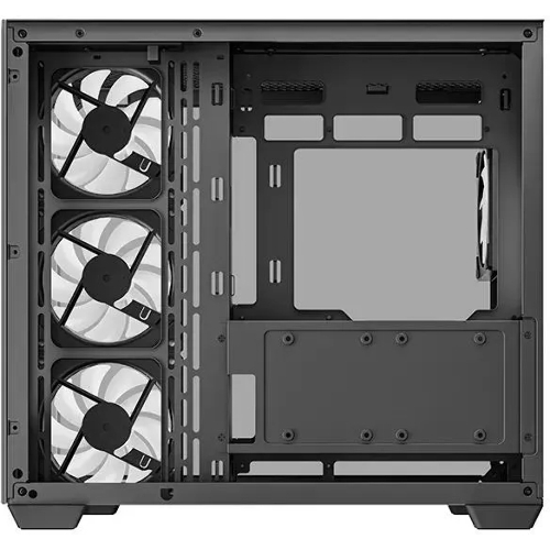 Компьютерный корпус Deepcool CG530 4F черный без БП ATX 2x120мм 2x140мм 2xUSB 2.0 1xUSB 3.0 audio bott PSU