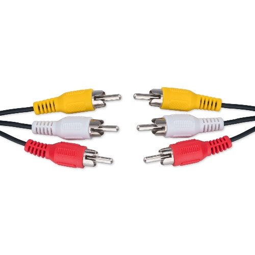 Кабель аудио/видео Cablexpert CCV-539-1.8M-N, 3xRCA/3xRCA, 1.8м, черный, пакет