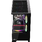 Компьютерный корпус AeroCool/Formula Crystal Z1M Plus FR черный без БП mATX 5x120мм 2xUSB 3.0 1xUSB3.1 audio bott PSU