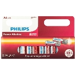 Элемент питания алкалиновый AA/LR6 1.5В Power (блист. 12шт) Philips Б0064661