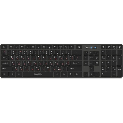 Клавиатура SVEN KB-E5300W беспроводная, радиоканал, чёрный