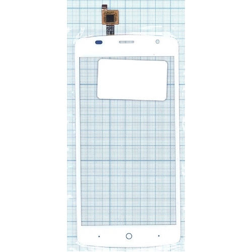 Сенсорное стекло (тачскрин) для ZTE Blade L5 Plus, белое