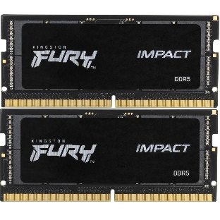 Оперативная память Kingston Fury Impact, DDR5, 32GB (2x16GB), 5600MHz, CL40, SO-DIMM