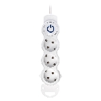 Удлинитель Smartbuy (SBE-16-3-1.5m-ZS) 3 роз х 1,5 м - белый