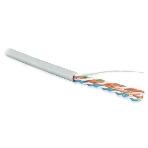 Кабель информационный Hyperline UUTP4R-C5E-S24-IN-LSZH-GY-305 cat.5e UTP 4 пары 24AWG LSZH внутренний 305м серый