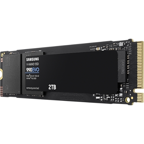 Накопитель SSD Samsung 990 EVO, 2000Gb, PCIe 4.0 x4, M.2 2280, NVMe, R/W 5000/4200