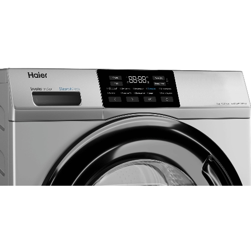Стиральная машина Haier HW70-BP12919S серебристая, загрузка фронтальная 7кг, 1200 об/мин., класс: A+++