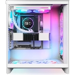 Система жидкостного охлаждения для ПК/Water Cooling System NZXT Kraken Elite 280 RGb (250W, 280мм, LED temp., белый/Fans: 2x140мм, 98.61CFM, 34.5dBA, 2000RPM/Pump height 65мм, 2800RPM, Rad thickness 27мм/S: 1851, 1700, 1200, 115X, AM5, AM4)