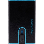 Чехол для кредитных карт Piquadro Blue Square PP4825B2BLR/N, натур.кожа, черный