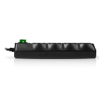 Сетевой фильтр SVEN SF-08E-16 5,0 м (8 розеток с защитными шторками,16А) черный, цветная коробка SV-021726