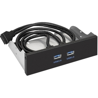 Планка USB на переднюю панель ExeGate U5H-615, 5,25"/2*USB3.0, 19 pin USB 3.2 Gen1