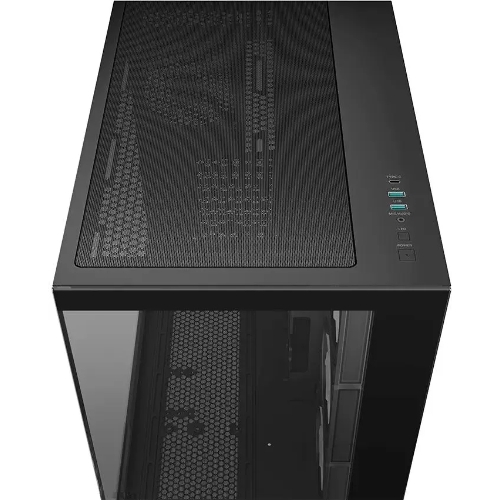 Компьютерный корпус Deepcool CG530 4F черный без БП ATX 2x120мм 2x140мм 2xUSB 2.0 1xUSB 3.0 audio bott PSU