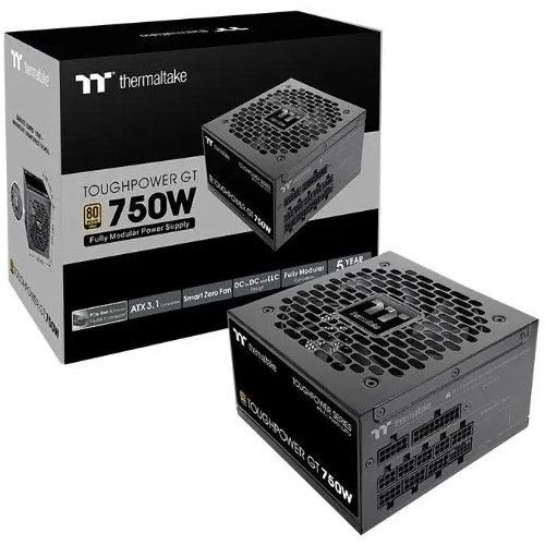 Блок питания Thermaltake ATX 750W Toughpower GT Gen.5 80+ gold (20+4pin) APFC 140мм fan 9xSATA Cab Manag RTL