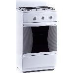 Плита газовая Flama CG 3202 W/B белый, конфорок 2 шт, духовка 30 л, 50 см x 85 см x 38 см