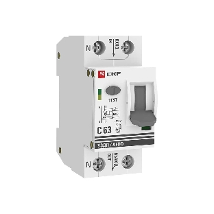Устройство защиты от дугового пробоя EKF PROxima (УЗДП) 1P+N C 63А 6кА с авт. выкл. afdd-2-63C-pro