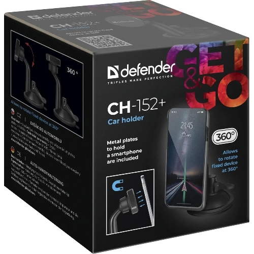 Автомобильный держатель для телефона Defender+ MAGNET CH-152