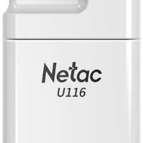 Флешка USB Netac U116 mini (NT03U116N-032G-32WH USB), 32Gb, USB 3.2, R/W 90/30, белый