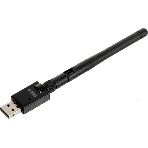 Адаптер USB Buro Bluetooth 5.0+EDR class 1 100м черный