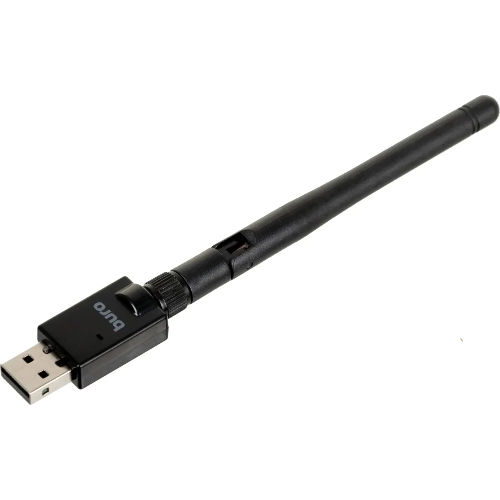 Адаптер USB Buro Bluetooth 5.0+EDR class 1 100м черный