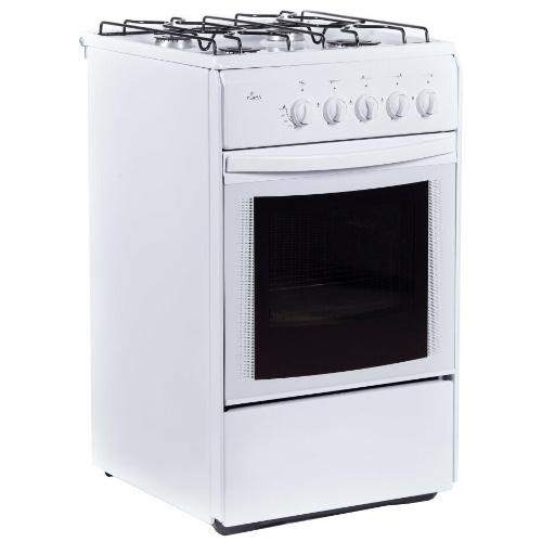 Плита газовая Flama RG 24019 белый, конфорок 4 шт, духовка 50 л, 50 см x 85 см x 60 см