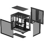 Компьютерный корпус Deepcool CG530 черный без БП ATX 2x120мм 2x140мм 2xUSB 2.0 1xUSB 3.0 audio bott PSU