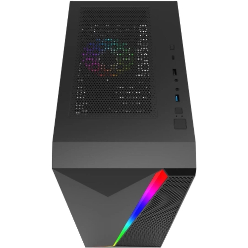 Компьютерный корпус Bloody BD-CC106F черный без БП ATX 4x120мм 1xUSB 2.0 1xUSB 3.0 audio bott PSU