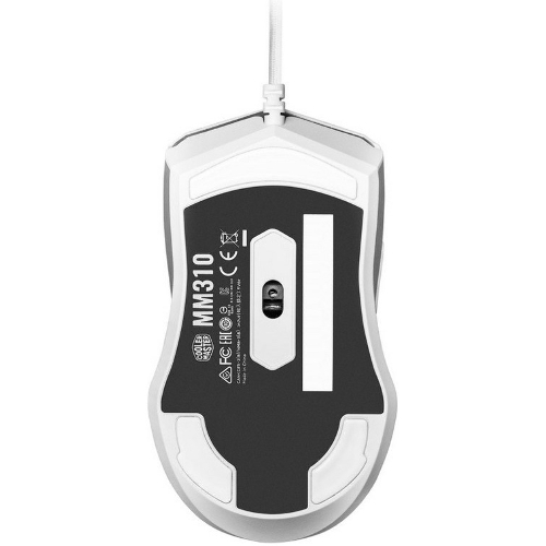 Мышь проводная Cooler Master MM-310-WWOL1 белый, 12000 dpi, USB Type-A, кнопки - 6