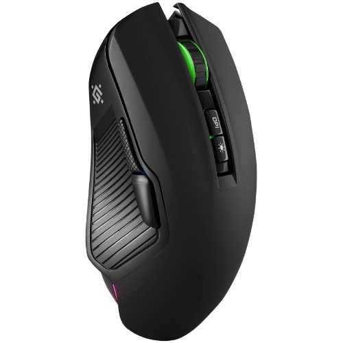 Мышь беспроводная/проводная Defender Whisper GM-209 черный, 7200 dpi, радиоканал, Bluetooth, USB, кнопки - 8