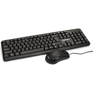 Комплект клавиатура+мышь ExeGate Professional Standard Combo MK120 проводной, USB, 1000 DPI, чёрный