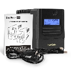 Источник бесперебойного питания ExeGate Smart LB-650.LCD.AVR.4C13.USB (650VA/390W, LCD, AVR, 4*C13, USB, батарея 12V 7Ah, черный)