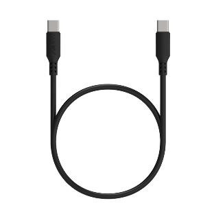 Кабель Maxvi MC-A20 black Type-C - Type-C, 2A ток макс. нагрузки 2А, макс. напряжение 5V, длина кабеля 1м, материал PVC, черный