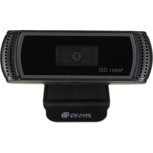Веб-камера OKLICK OK-C013FH 1920x1080, 30 кадр/с, USB Type-A, микрофон (шумоподавление), универсальное крепление