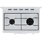 Плита газовая Flama CG 3202 W/B белый, конфорок 2 шт, духовка 30 л, 50 см x 85 см x 38 см