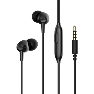 Проводные наушники Havit Wired earphone черный, вкладыши, Jack 3.5 мм, встроенный микрофон